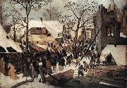 BRUEGHEL, Pieter the Younger Adoration of the Magi df Sweden oil painting reproduction